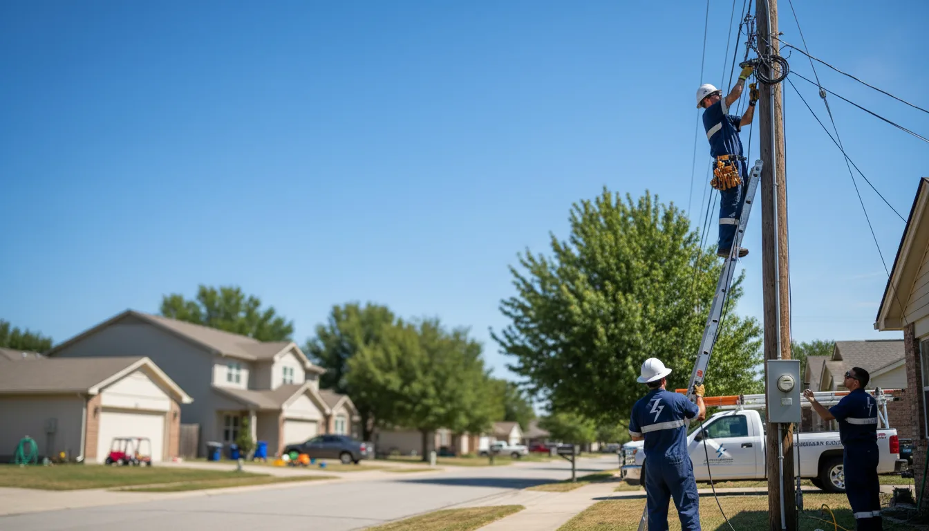 Residential electrician providing installation services in Fort Scott, KS
